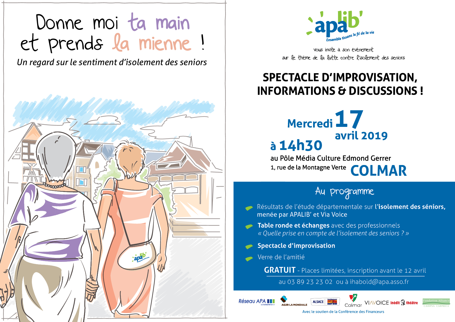Invitation spectacle et débat : la lutte contre l&rsquo;isolement des seniors